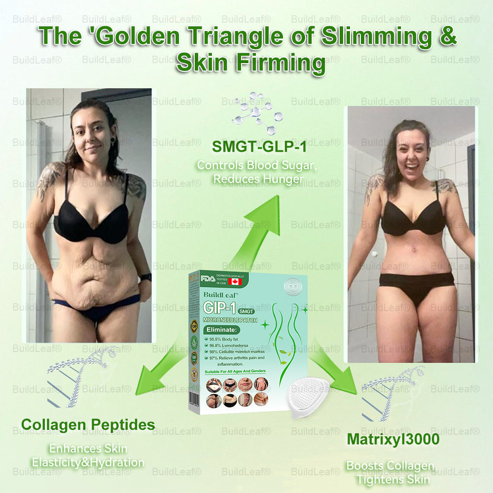 Official Store🏥🏥 | BuildLeaf® GLP-1 Nano-Microneedle Patch with Collagen & Matrixyl 3000 丨Obesity,Cardiovascular Diseas, Diabetes, Sleep Apnea, Joint Problems and More